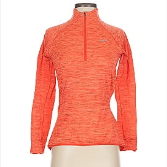 Nike | Nike element Women's Orange Quarter-Zip Sweatshirt - Picture 2 of 15